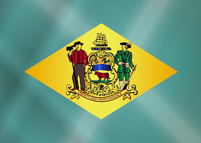 Flag of Delaware Gloss