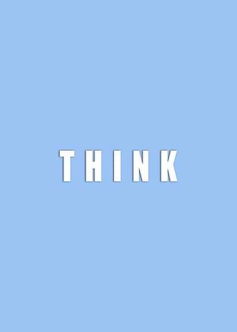 Think text desing