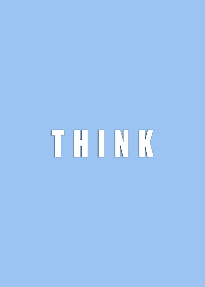 Think text desing
