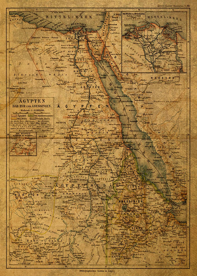 Vintage Map of Eritrea