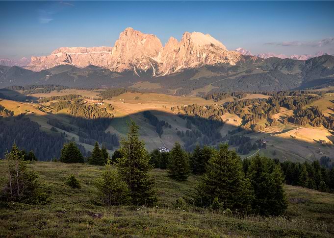 Langkofel at Sunset