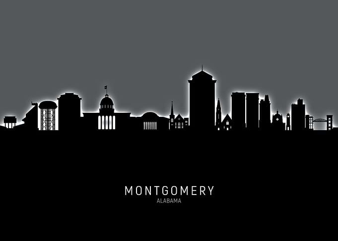 Montgomery Alabama Skyline