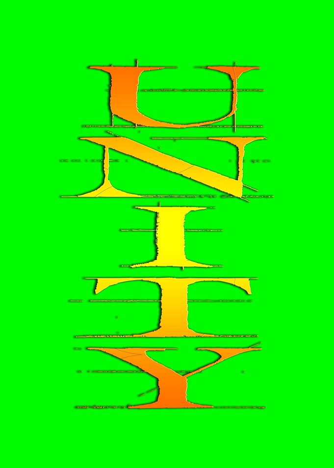 Unity text design trendy