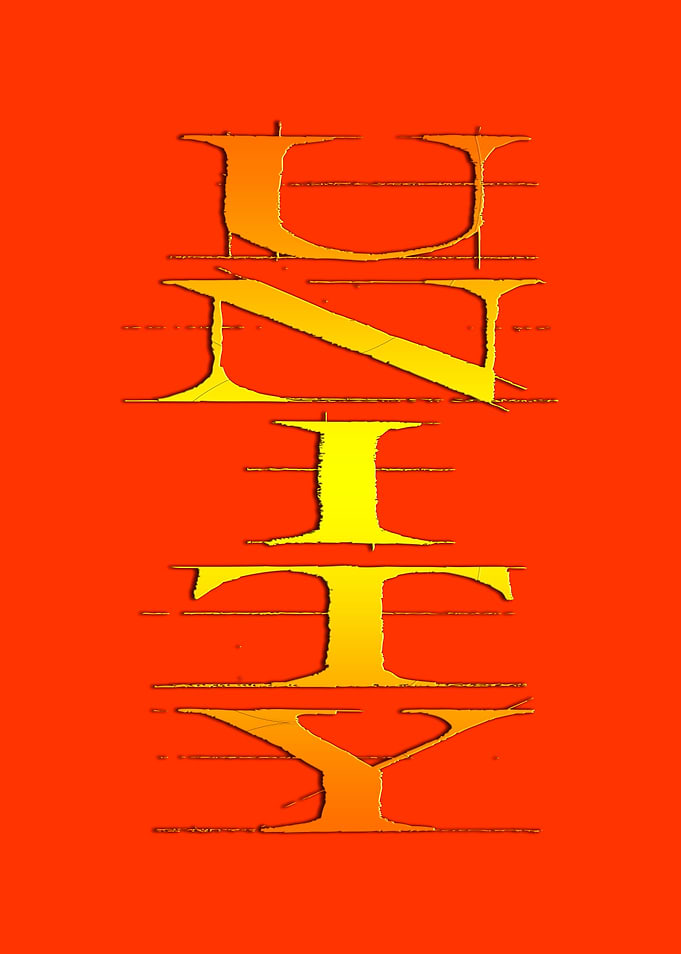 Unity text design trendy
