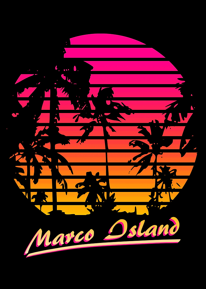 Marco Island 80s Sunset