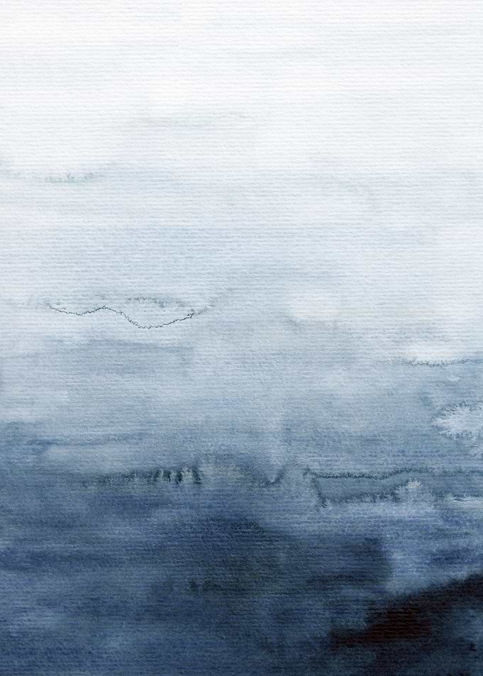 Indigo Abstract Painting 4