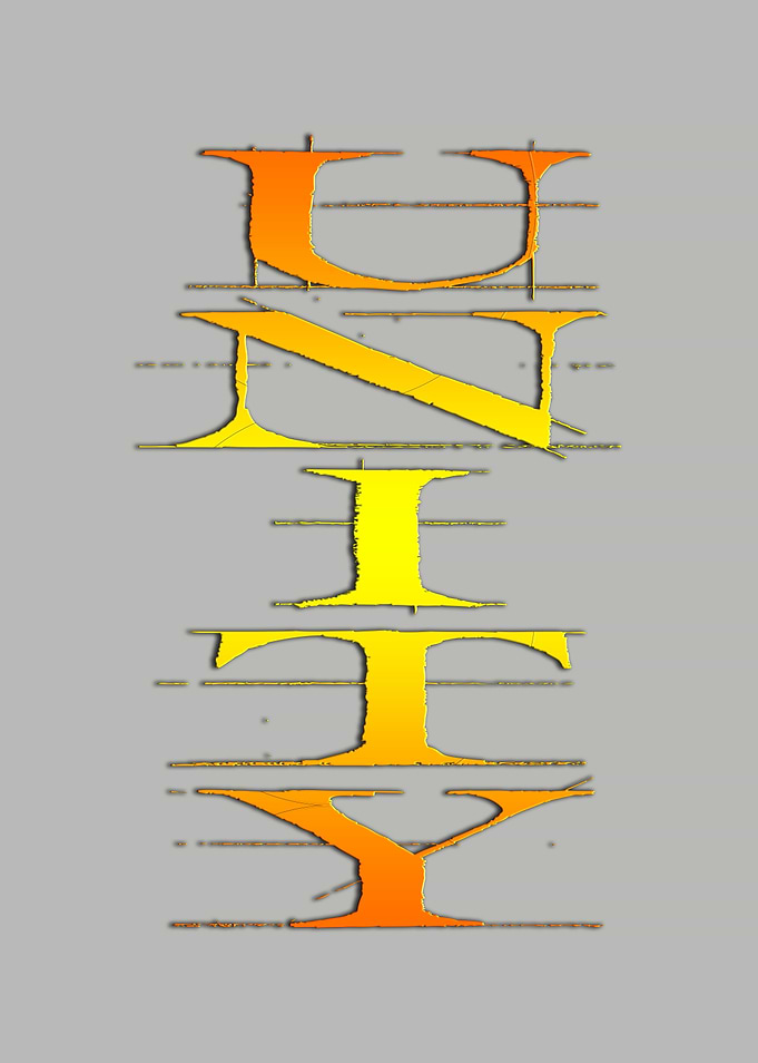Unity text design trendy