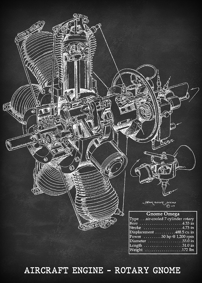 AIRCRAFT ENGINE ROTARY