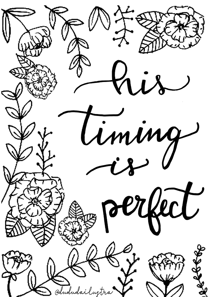 His timing is perfect