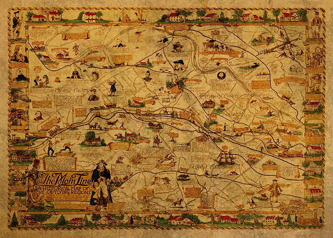 Merion County PA 1942 Map