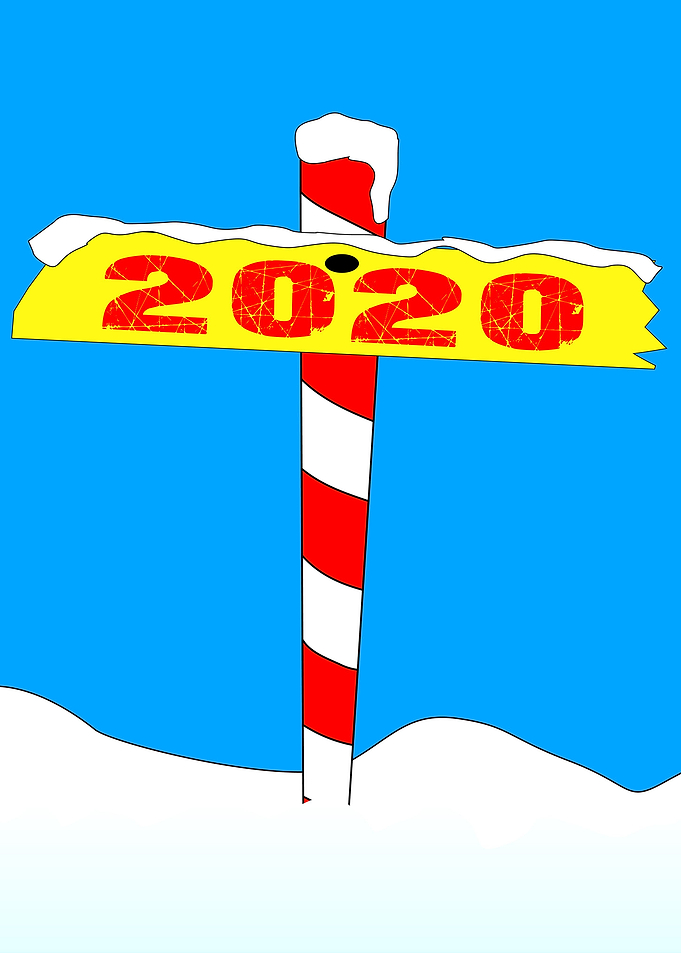 North Pole 2020 Sign