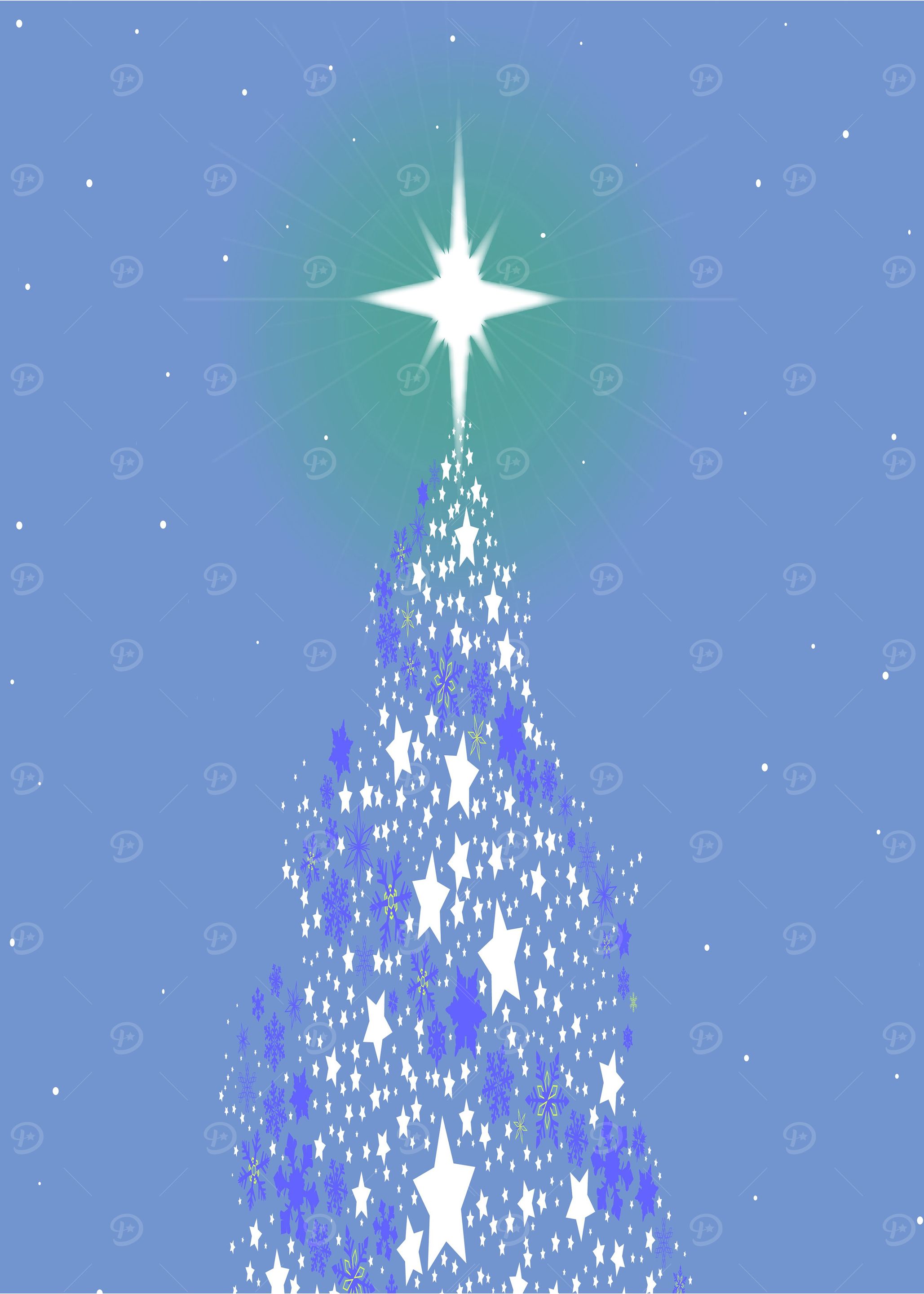 Blue Christmas Tree