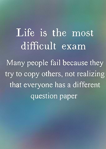 Difficult exam