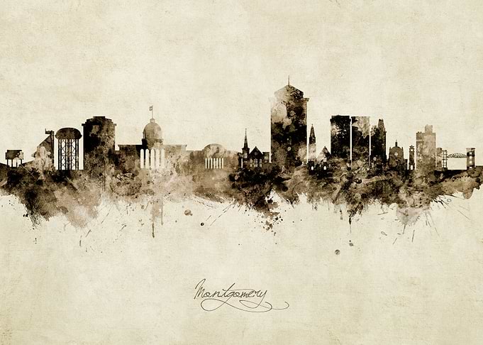 Montgomery Alabama Skyline