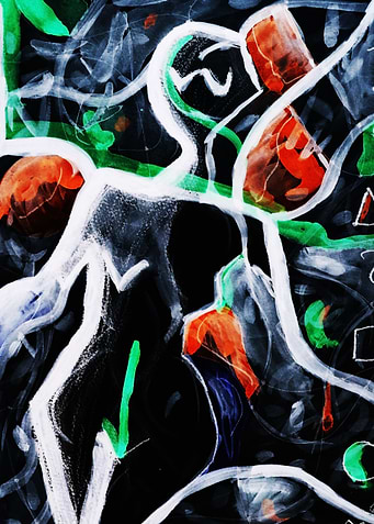 Woman body shape abstract