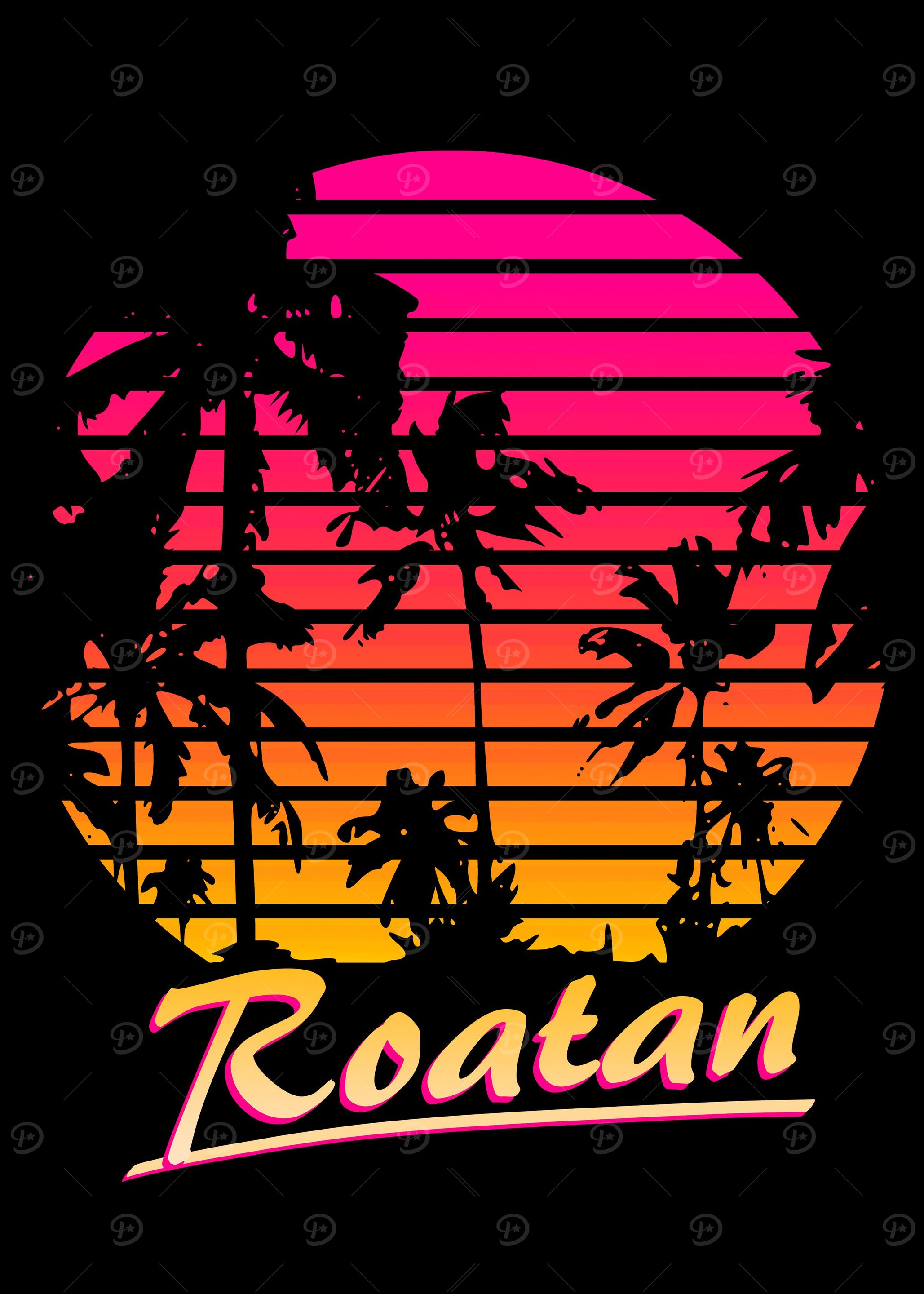 Roatan 80s Sunset