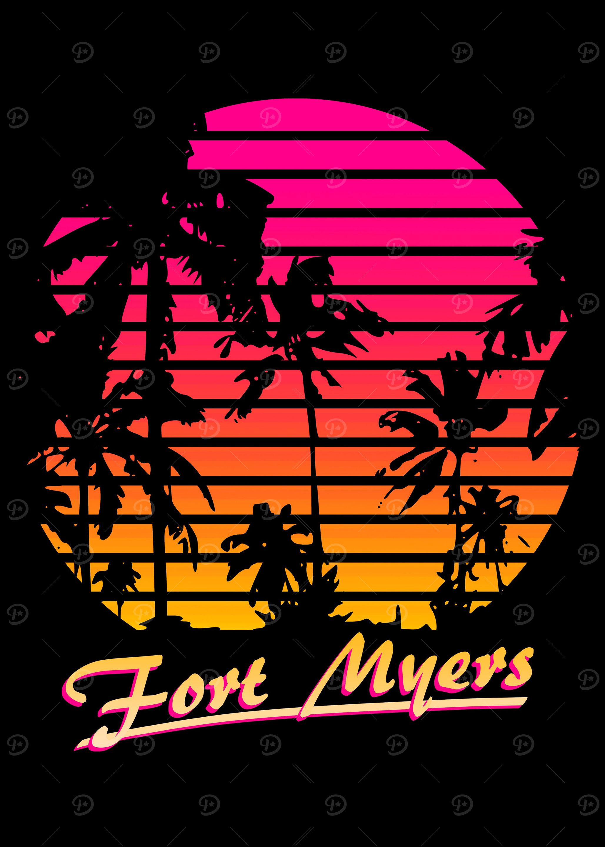Fort Myers 80s Sunset