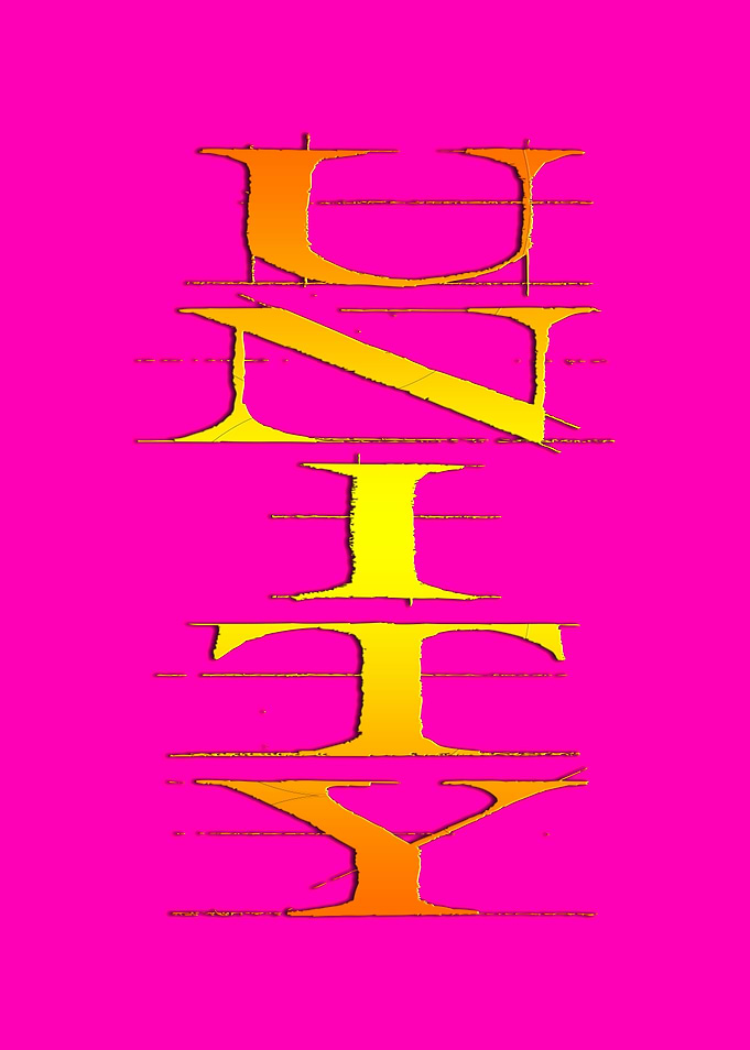 Unity text design trendy