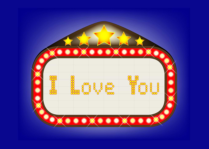 I Love You Theatre Marquee