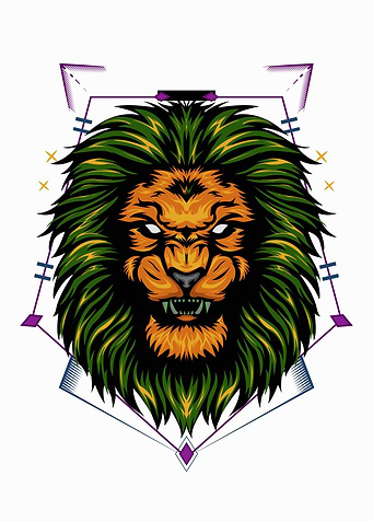 Lion illustartion art