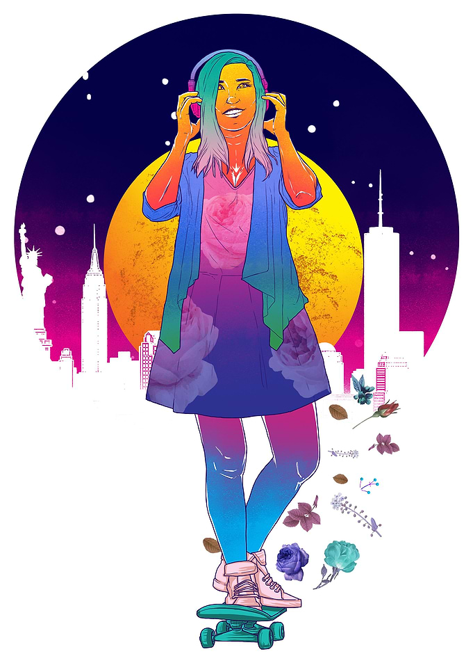 Love is Love Skate Girl