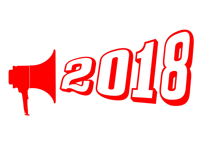 Red 2018 Megaphone