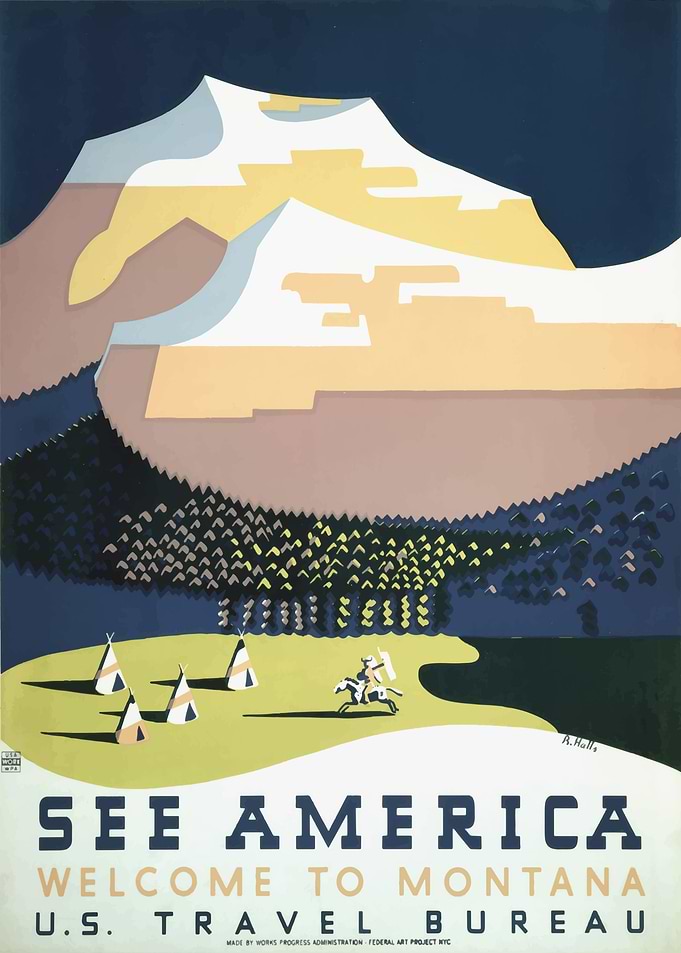 Montana Vintage Poster