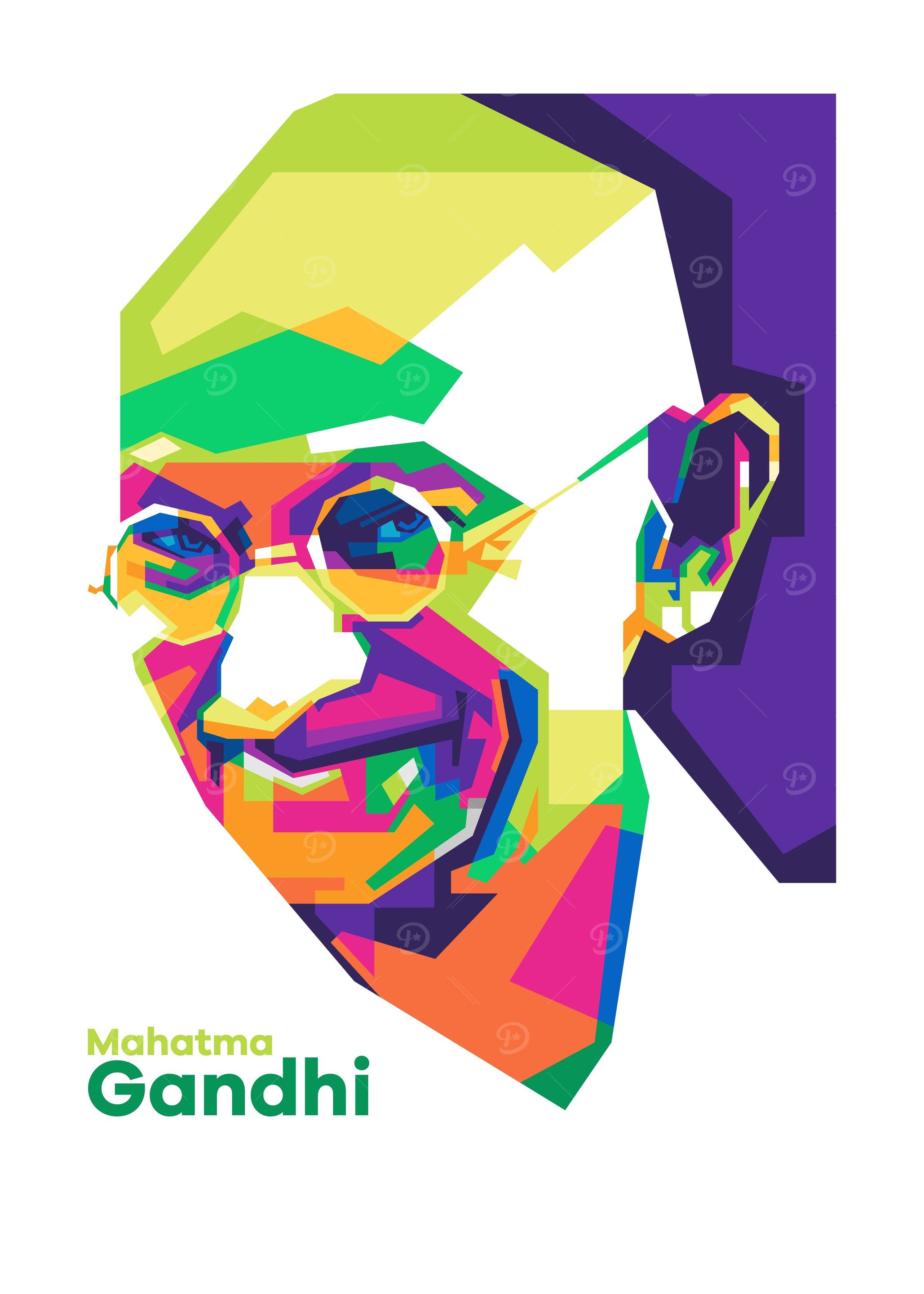 Mahatma Gandhi Pop Art