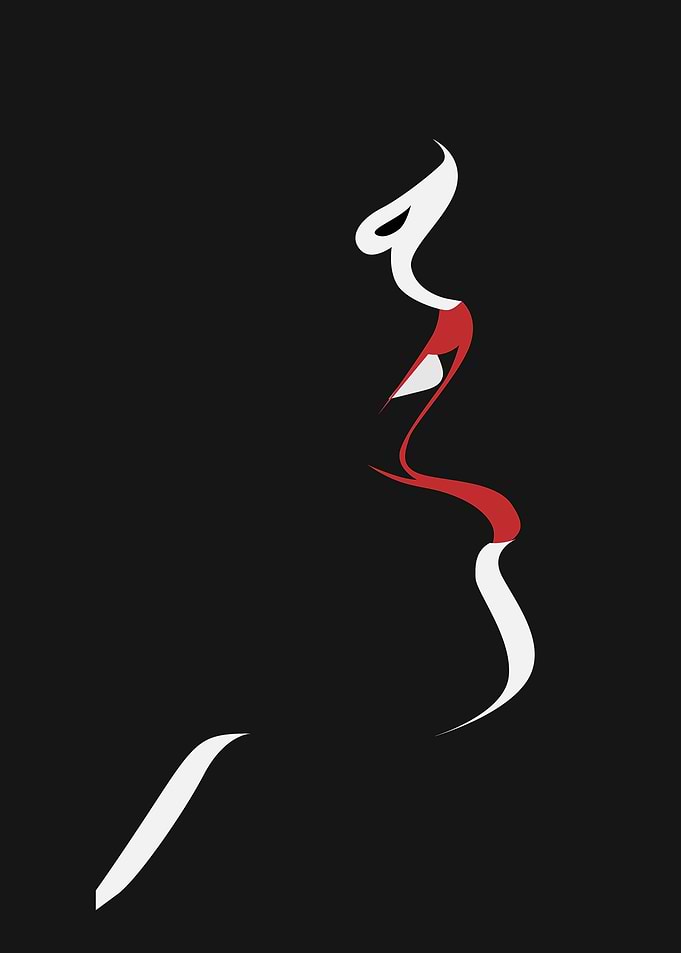 in the dark face