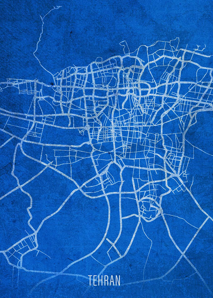 Tehran Iran City Streets