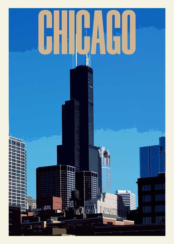 Chicago Vintage Poster