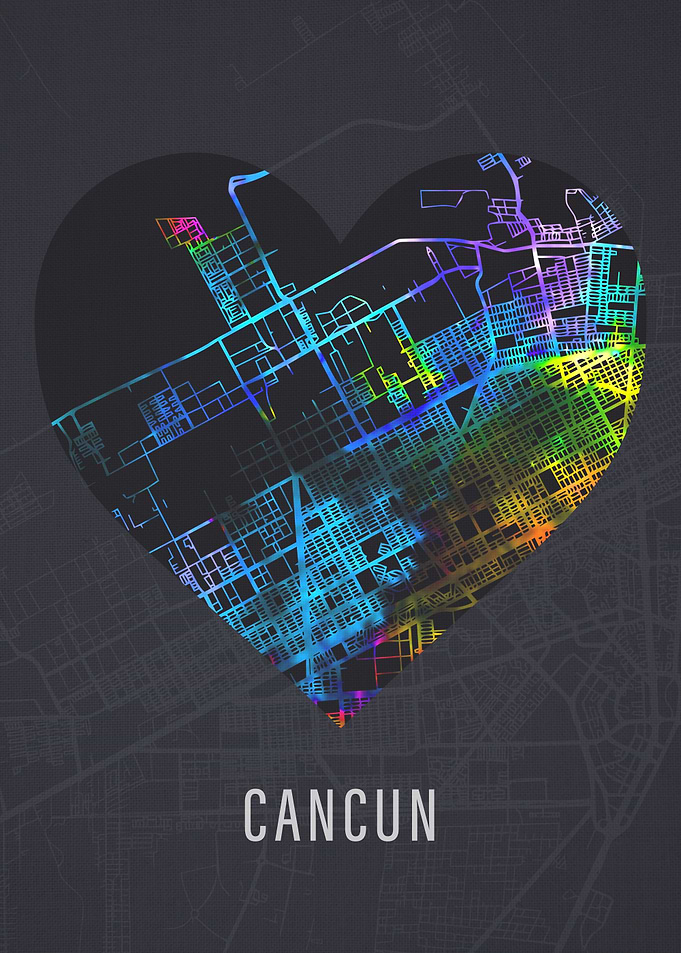 Cancun Mexico City Street