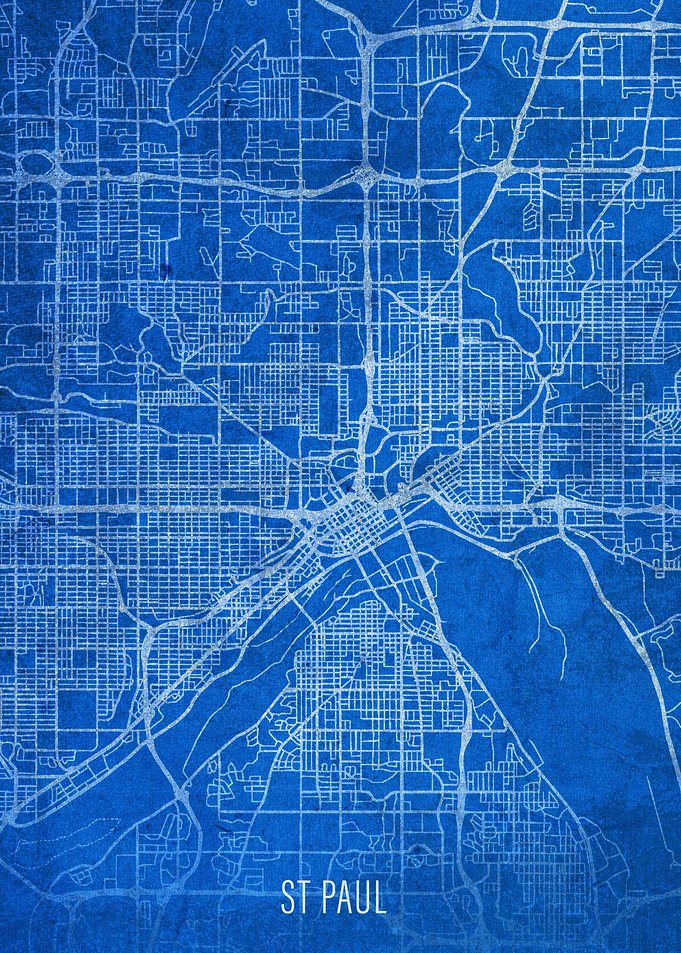 St Paul Minnesota City Map