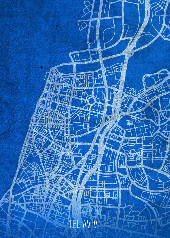 Tel Aviv Israel City Map
