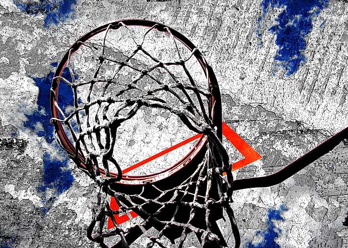 Basketball art print 124