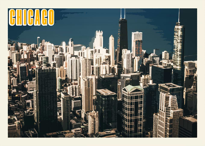 Chicago Vintage Poster