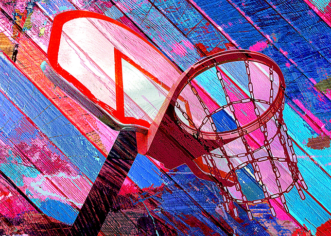 Basketball art print 68