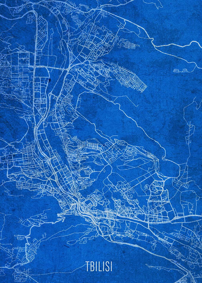 Tbilisi Georgia City Map