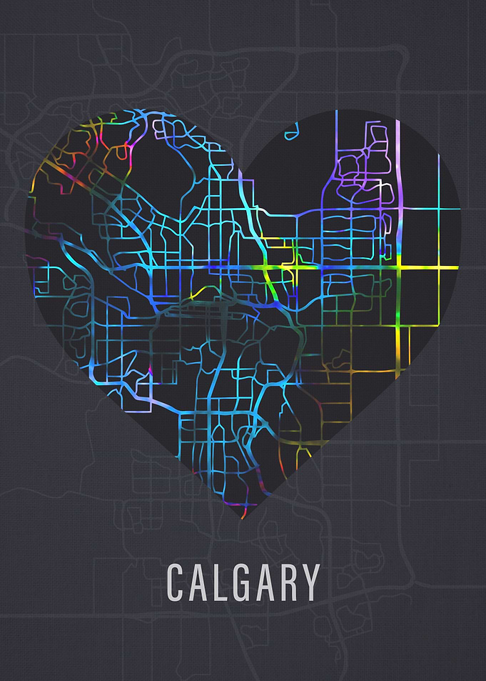 Calgary Alberta City Heart