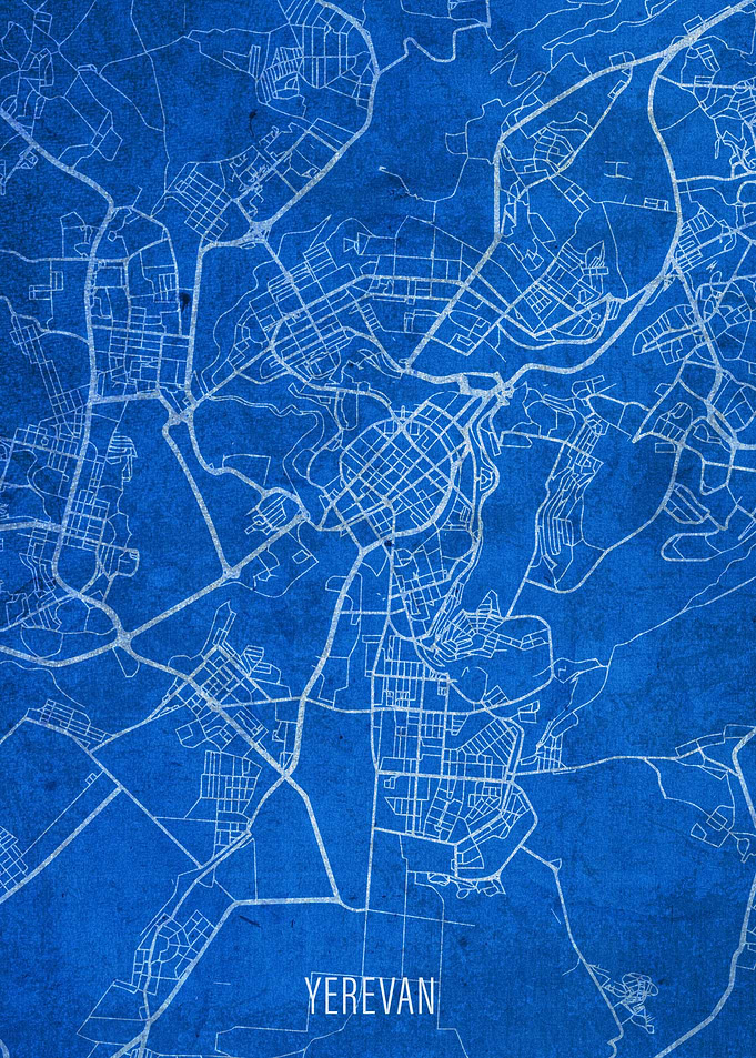 Yerevan Armenia City Map