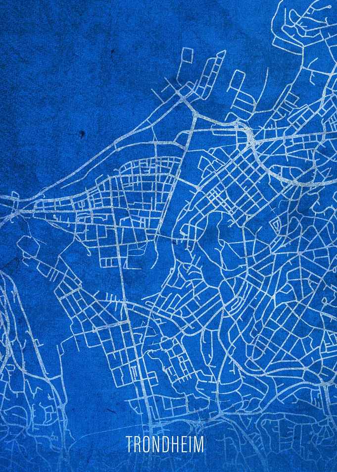 Trondheim Norway City Map