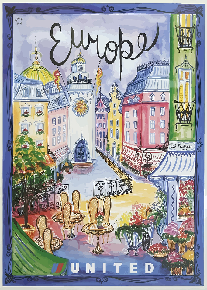 Europe Vintage Poster
