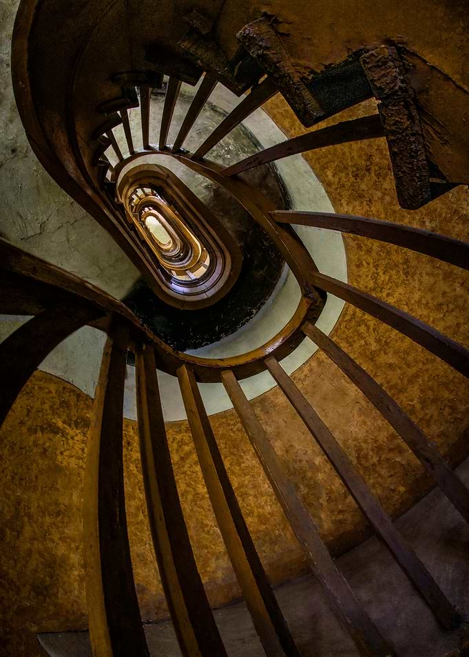 Orange staircase