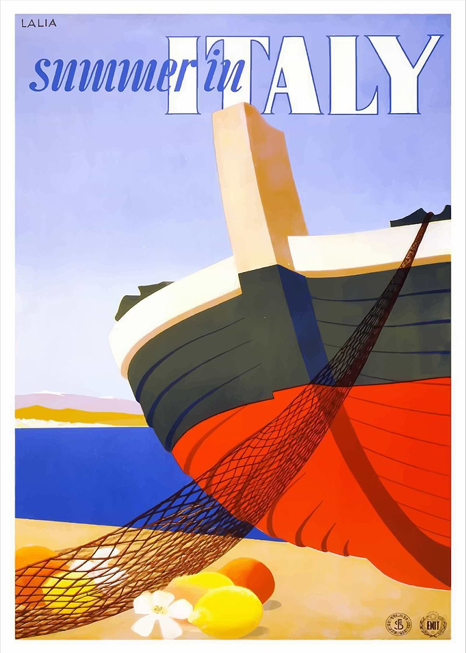 Italy Vintage Poster