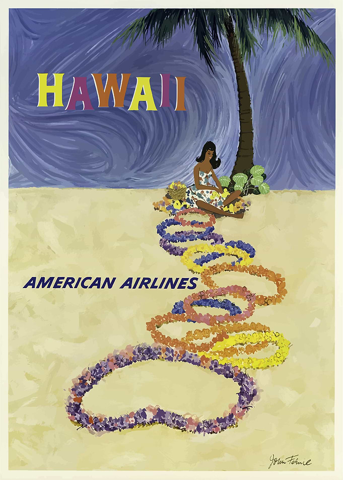 Hawaii Vintage Poster