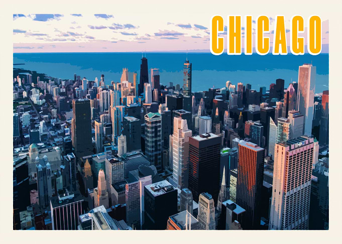 Chicago Vintage Poster