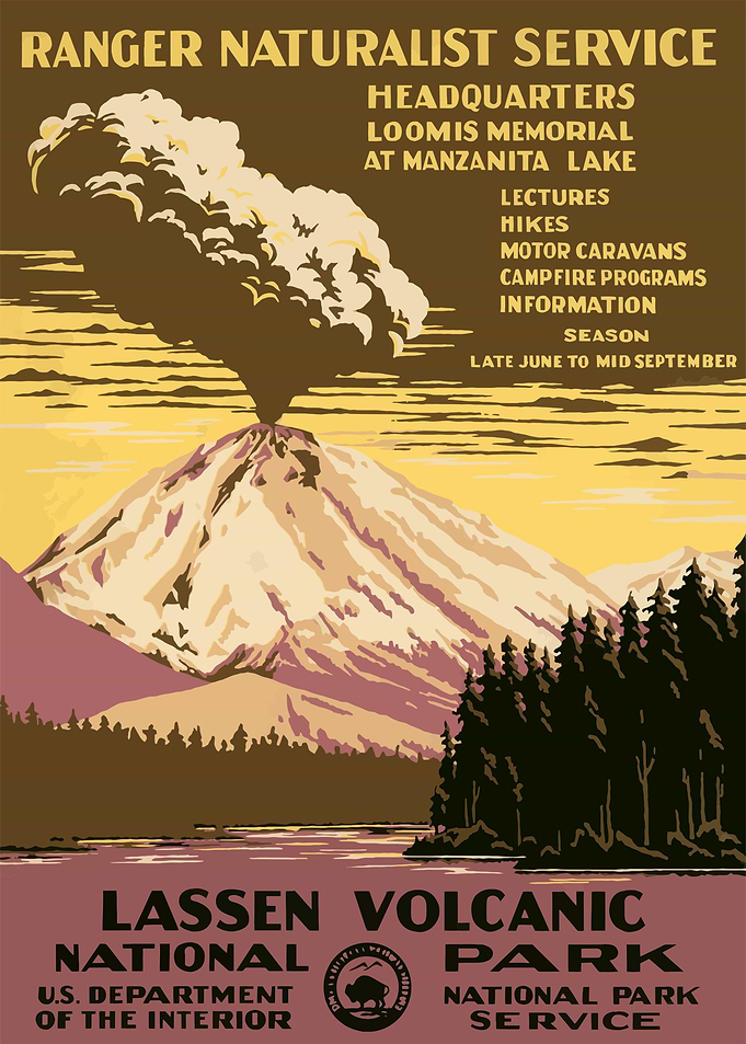 Lassen Volcanic Vintage