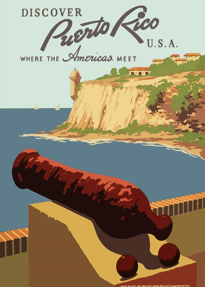 Puerto Rico Vintage Poster