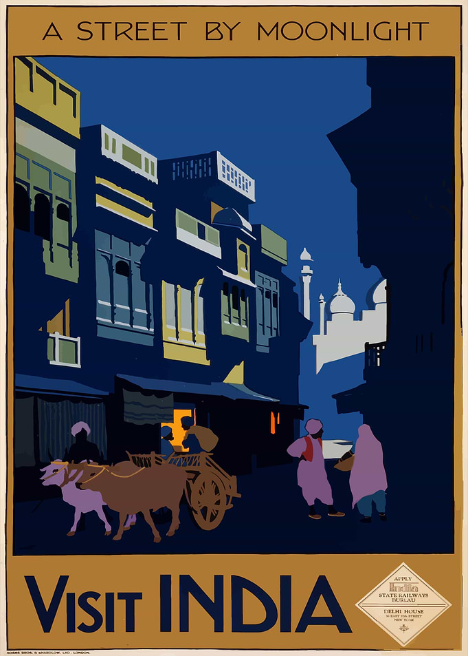 India Vintage Poster