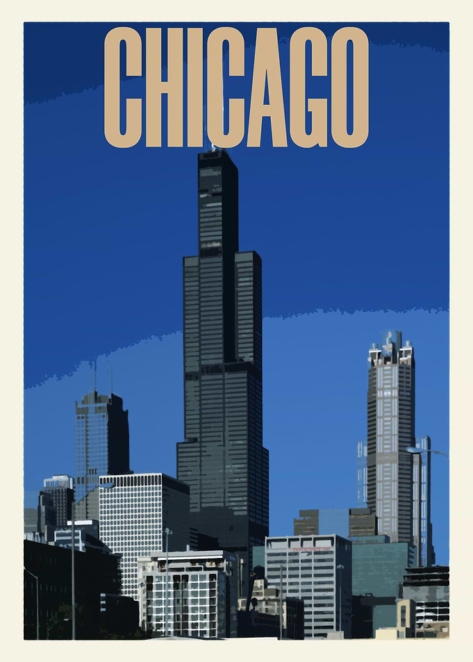 Chicago Vintage Poster